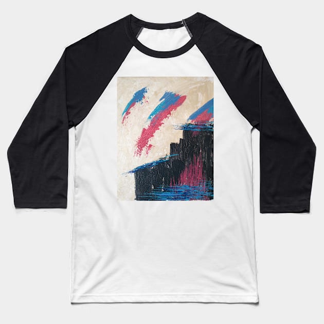 Abstract #32 - Coal Town Baseball T-Shirt by Moopichino